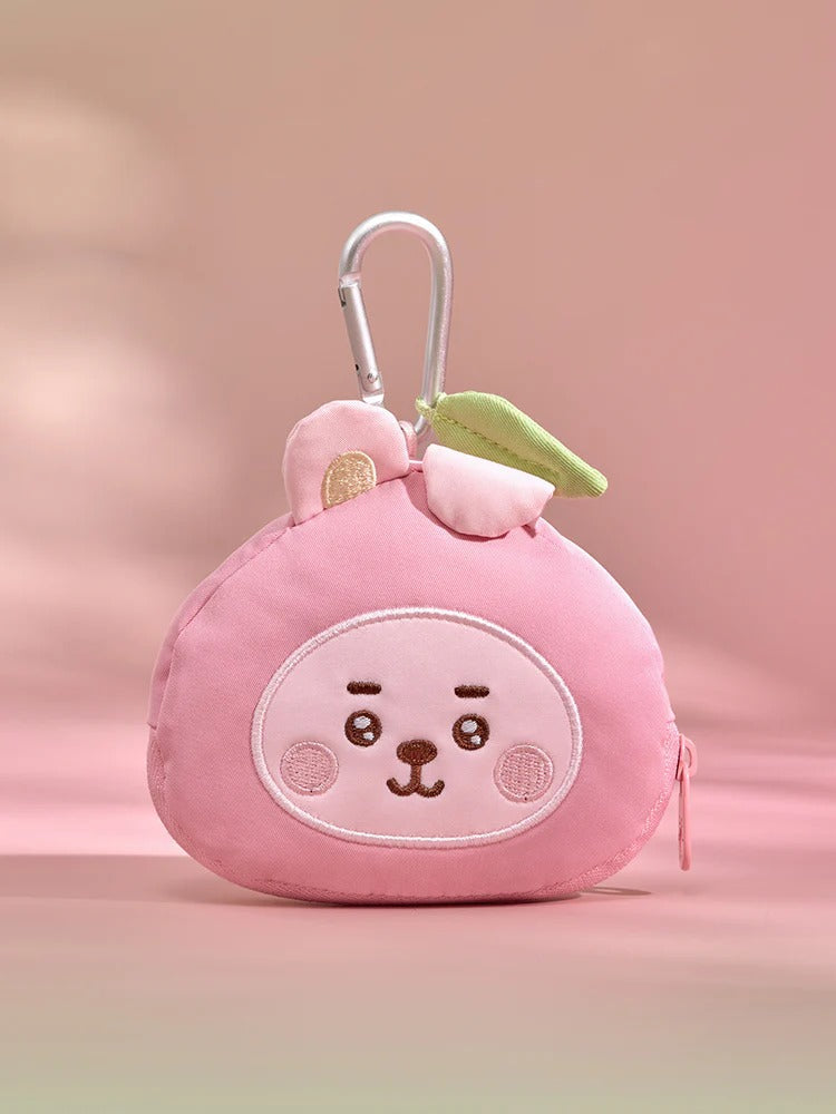 [BTS] BT21 Peach Holic Face Pouch Keyring