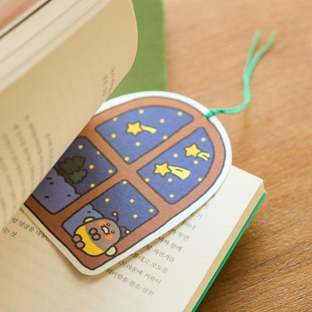 [KAKAO FRIENDS]Chunshik Character Bookmark Card Cute Korean Reading Gift