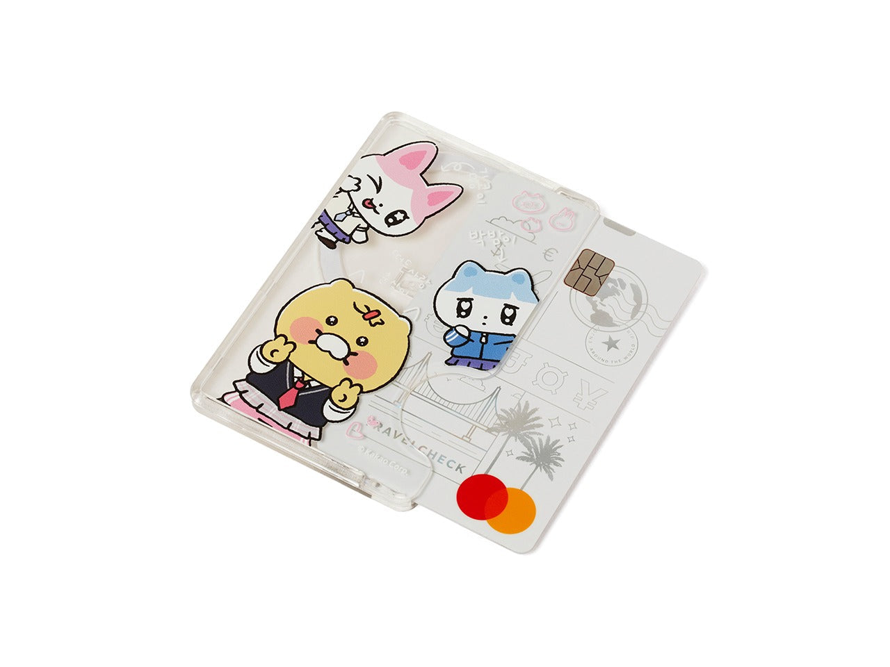 [KAKAO FRIENDS] Work Hard, Cheer Up Chunsik Max-Safe Card Holder