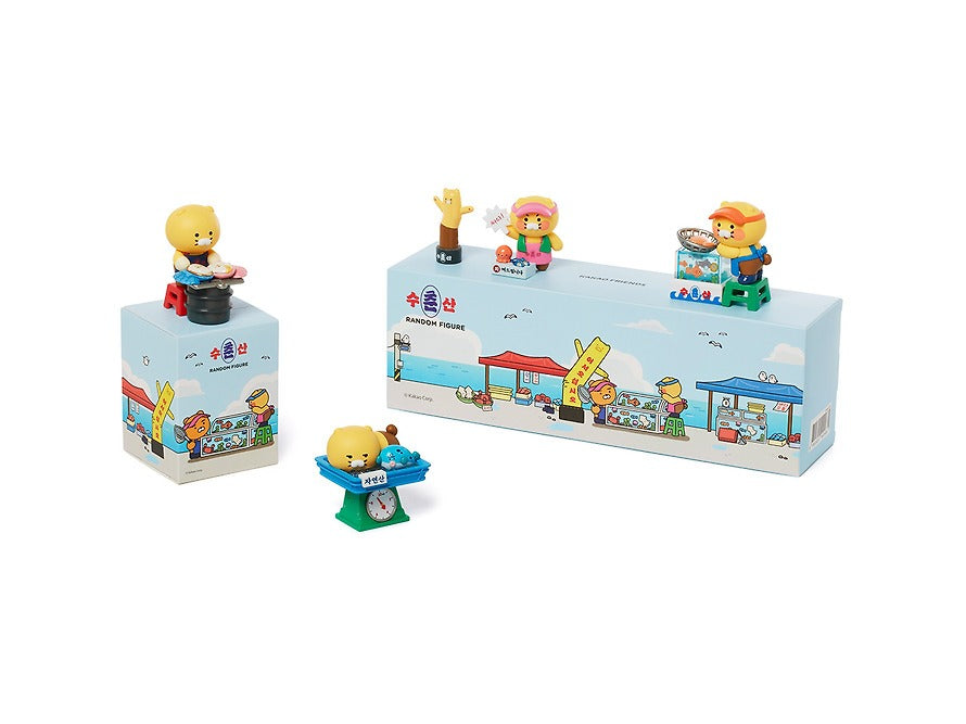 [KAKAO FRIENDS]Choonsik Seafood Market Figure Blind Box Collection Set.