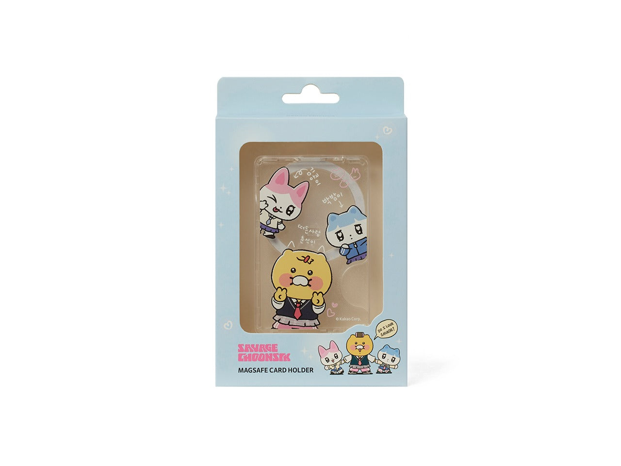 [KAKAO FRIENDS] Work Hard, Cheer Up Chunsik Max-Safe Card Holder