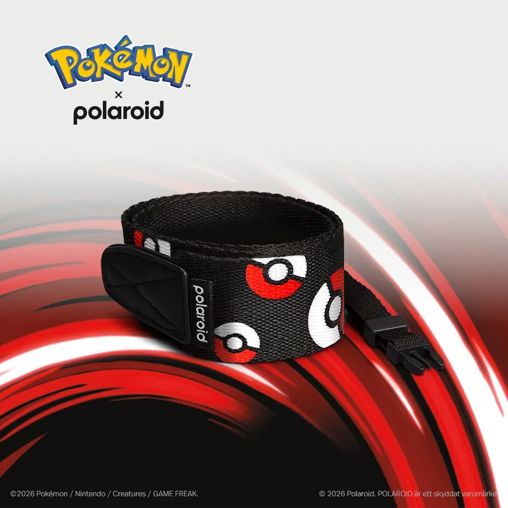 [Pokémon]Pokémon X Polaroid Camera Strap – Poké Ball Edition