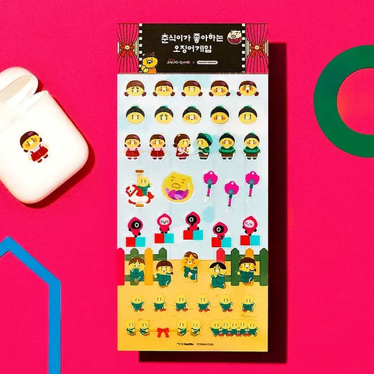 [Kakao Friends]Netflix Squid Game X Kakao Friends Sticker_Chunsik