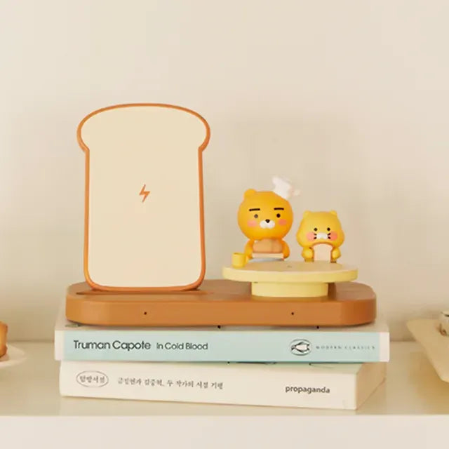 [KAKAO FRIENDS] 2 in 1 Wireless Charging Stand Bakery Ryan & Chunsik