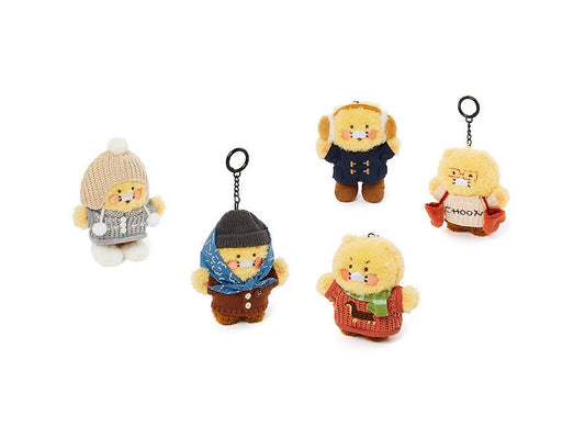 [KAKAO FRIENDS] Vintage Outfit Fleece Plush Keyring Set (5 types) Chunsik