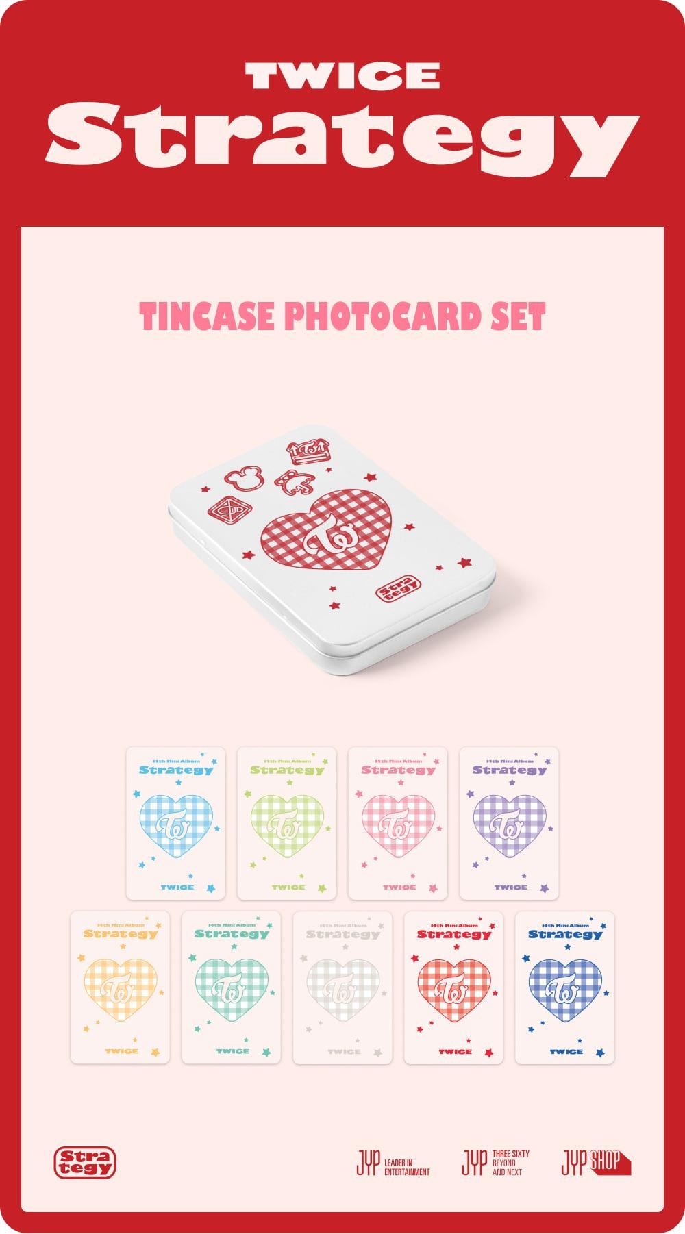 [TWICE]TINCASE PHOTOCARD SET - TWICE STRATEGY POP-UP In SEOUL