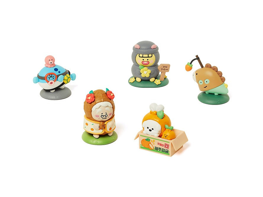[KAKAO FRIENDS] Jeju Figure Jjoordi 5 Types Full Set