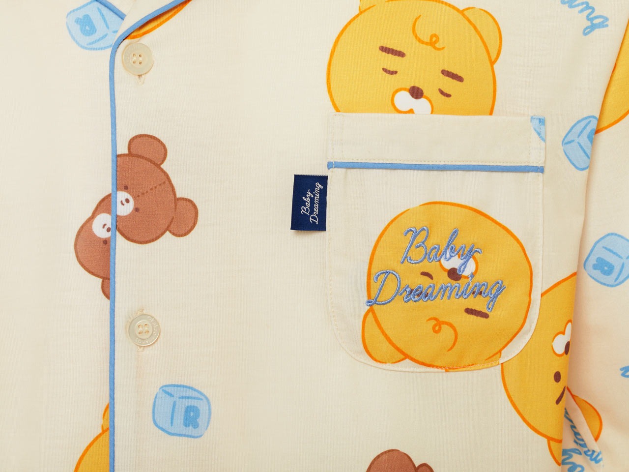 [KAKAO FRIENDS] Baby Dreaming Big Face Pajamas Ryan/Apeach
