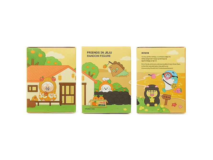 [KAKAO FRIENDS] Jeju Figure Jjoordi 5 Types Full Set