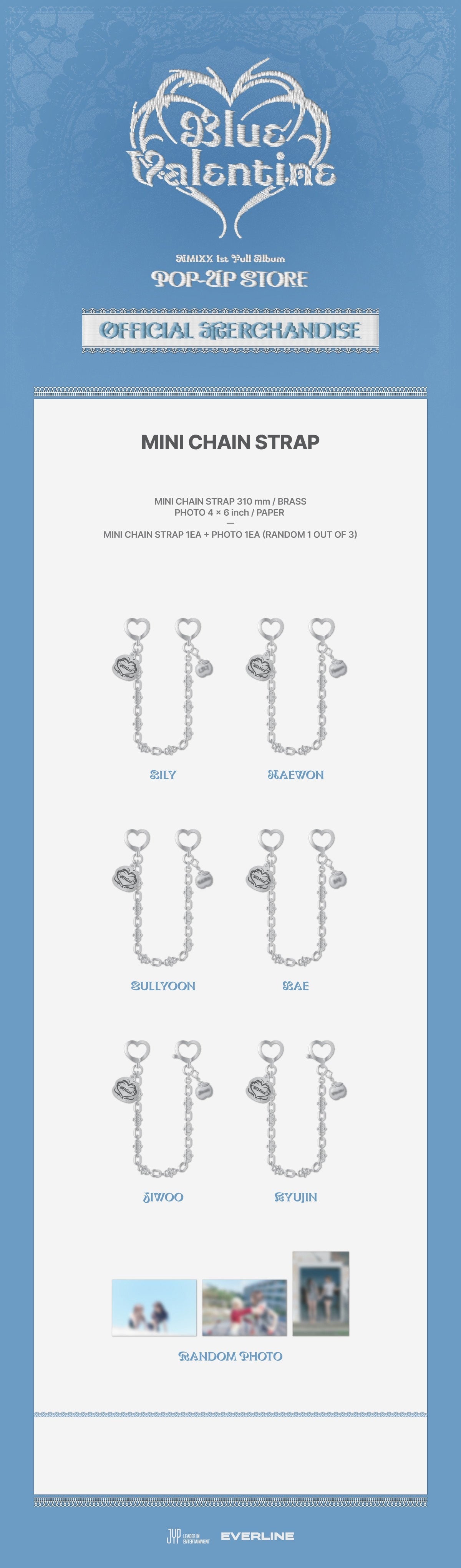 [NMIXX] Blue Valentine: inside the heart pop-up store official md (Member ver.)