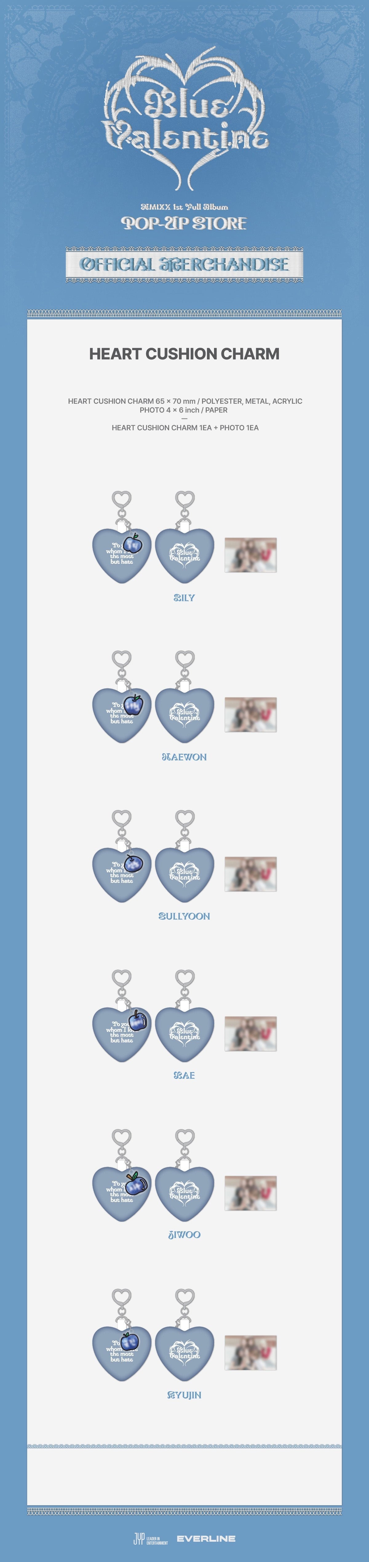 [NMIXX] Blue Valentine: inside the heart pop-up store official md (Member ver.)