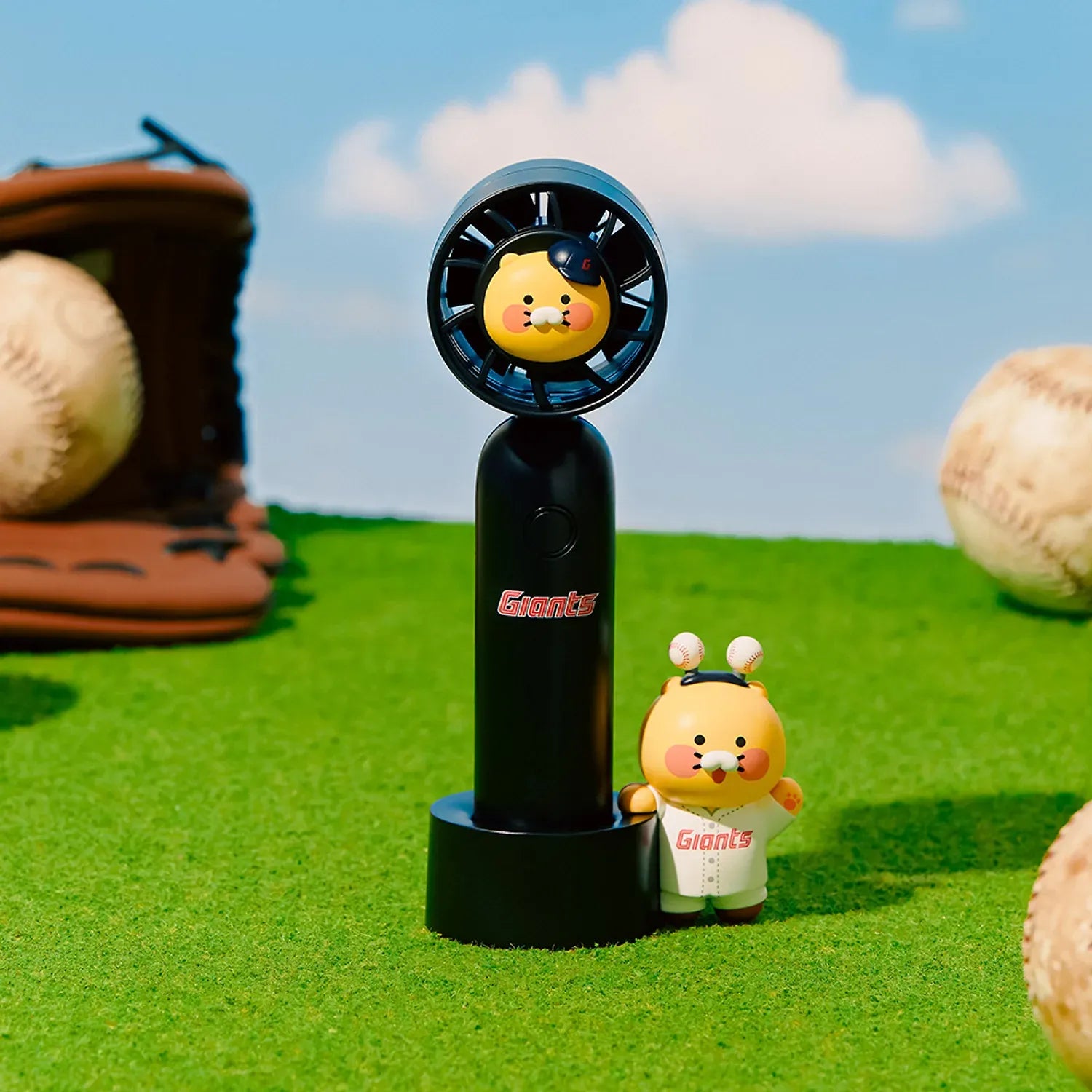 [KAKAO FRIENDS] KBO x Kakao Friends Chunshik Handheld Fan Collection