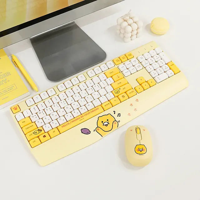 [KAKAO FRIENDS] Chunsik Wireless Keyboard and Mouse Set (Standard Edition)