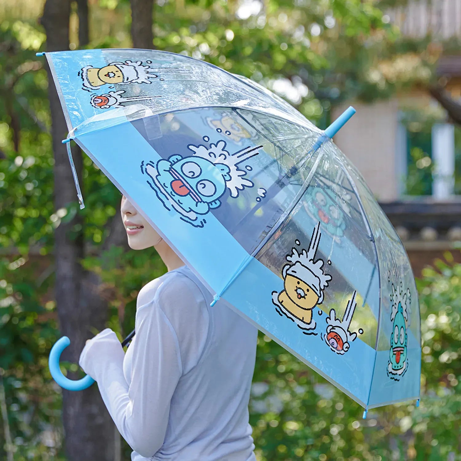 [KAKAO FRIENDS] x Hangyodon Transparent Umbrella Chunshik