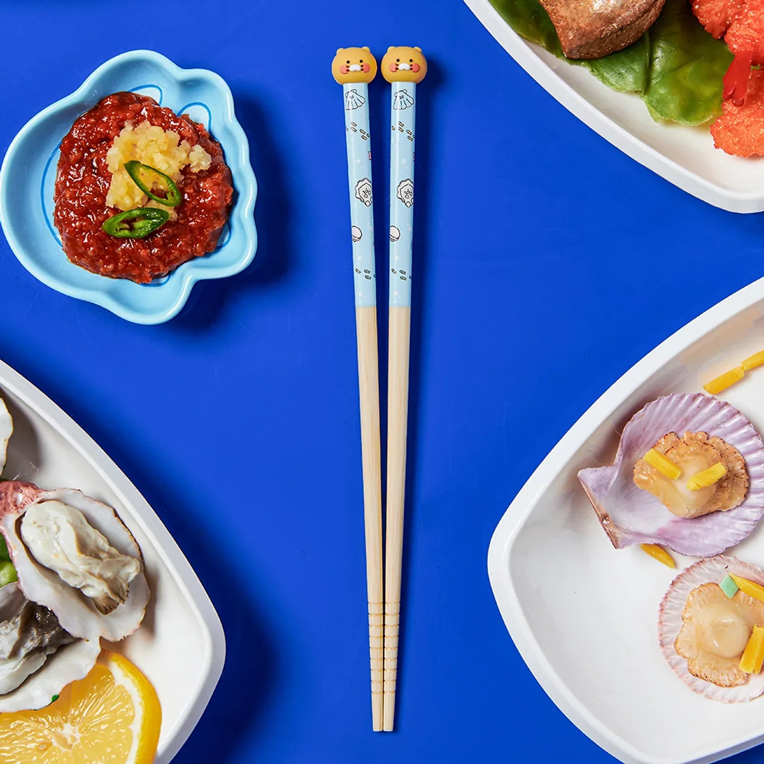 [KAKAO FRIENDS]Choonsik Figure Chopsticks Cute Character Chopstick Set