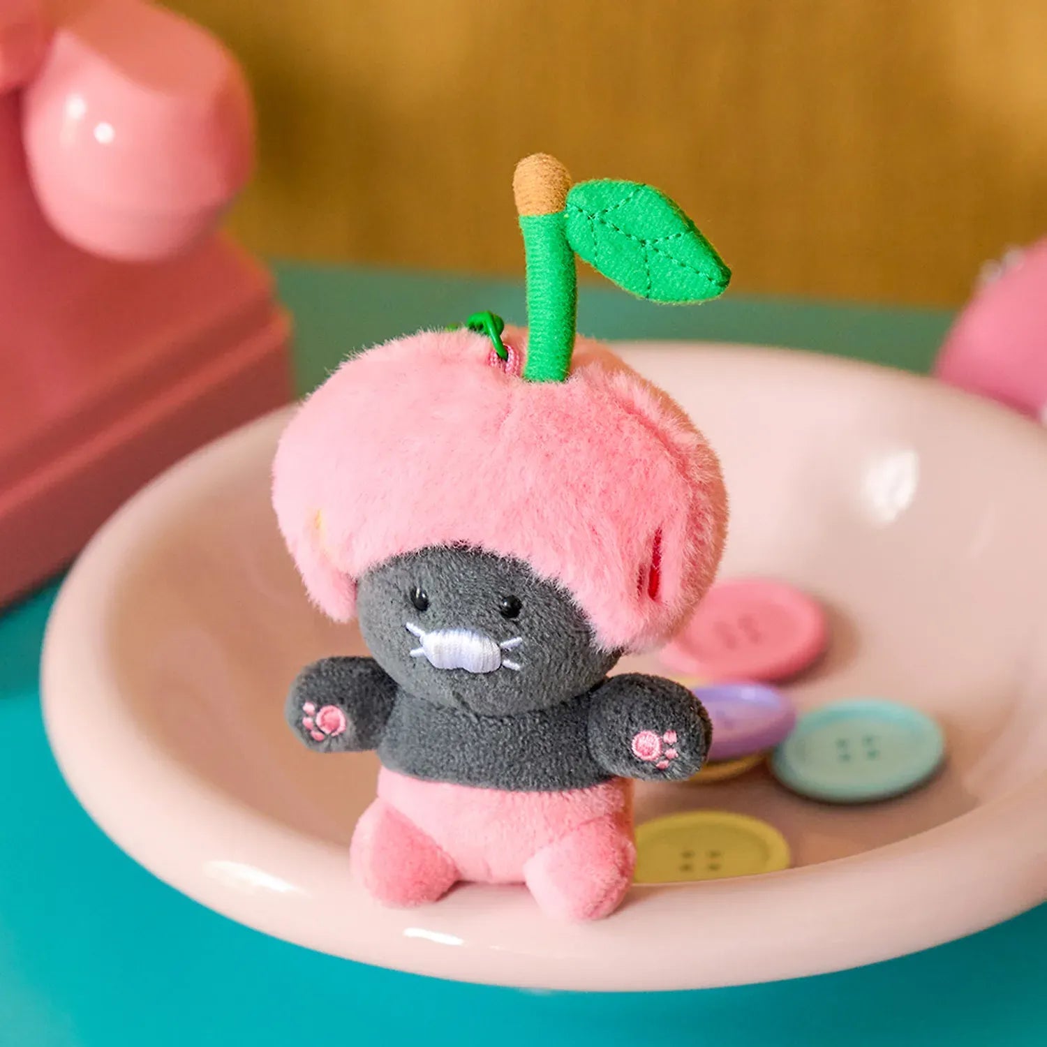 [KAKAO FRIENDS]Choonsik Cherry Costume Plush Keyring Series