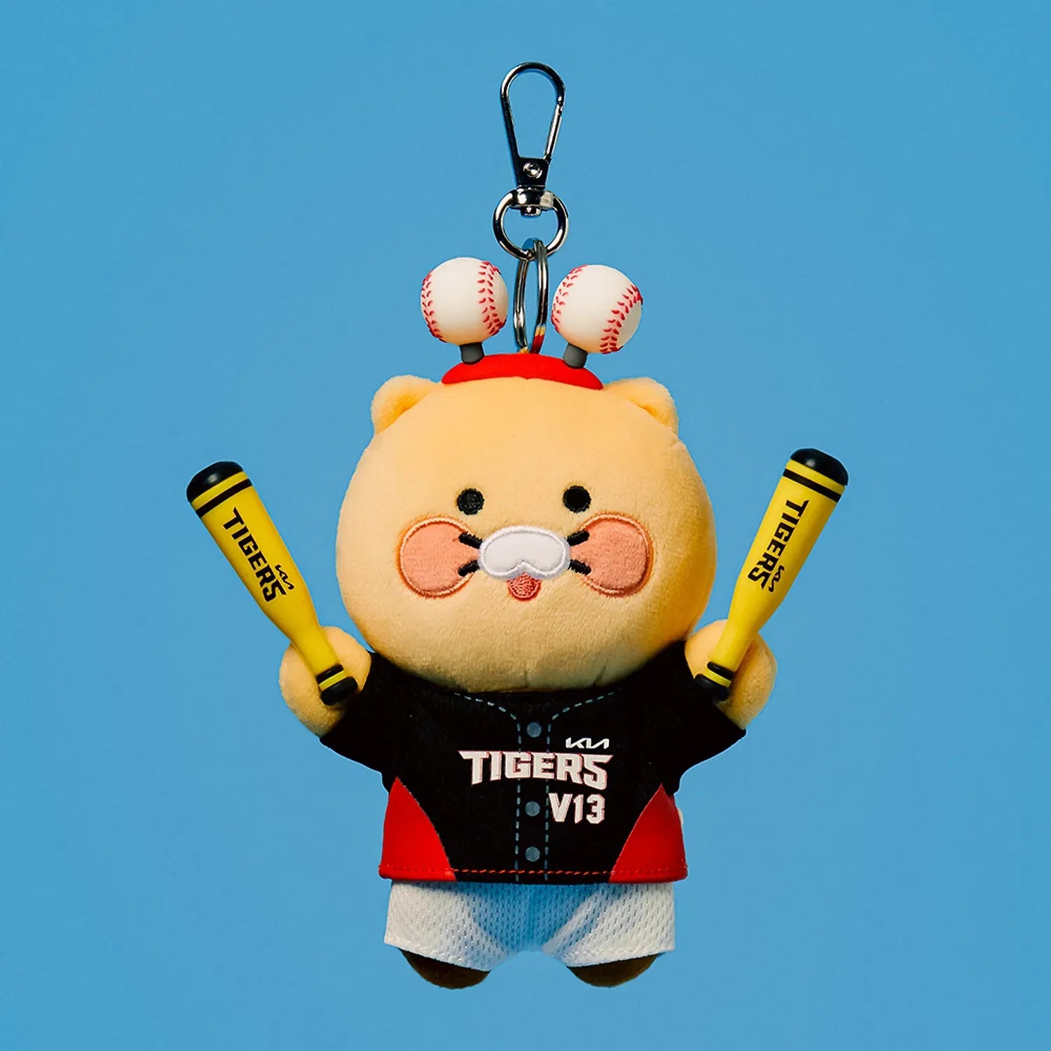 [KAKAO FRIENDS] KBO x Kakao Friends Chunshik Cheerleader Plush Keyring Collection