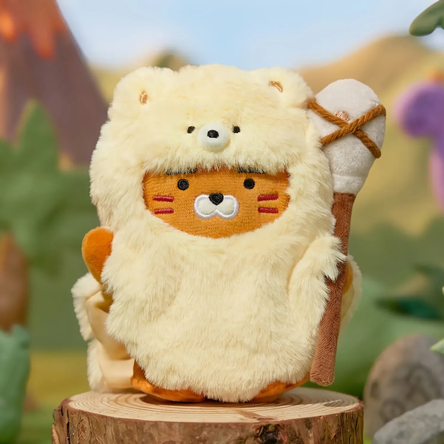[KAKAO FRIENDS]Cave Age Plush Keyring Collection Chunshik Ryan Apeach Jordy