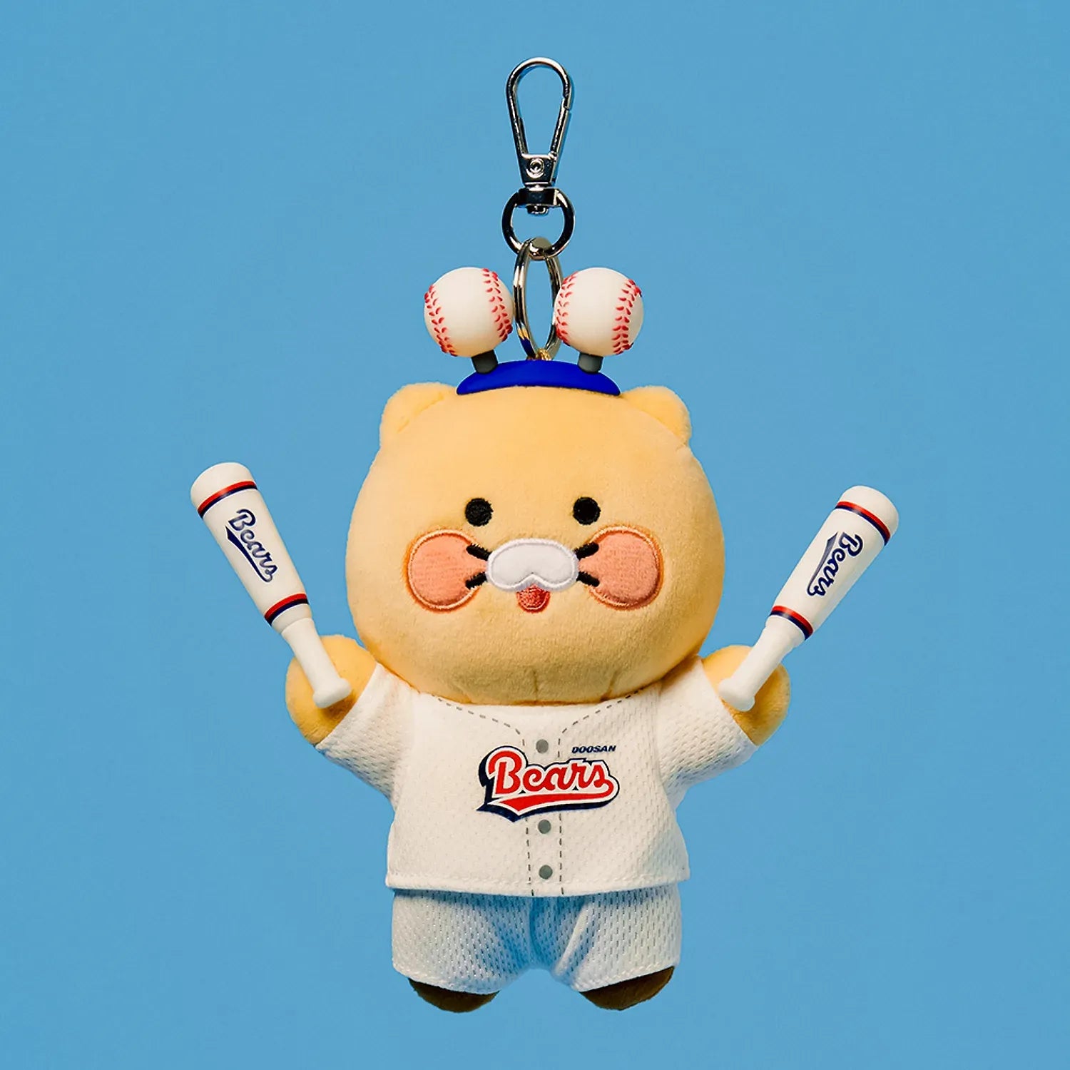 [KAKAO FRIENDS] KBO x Kakao Friends Chunshik Cheerleader Plush Keyring Collection