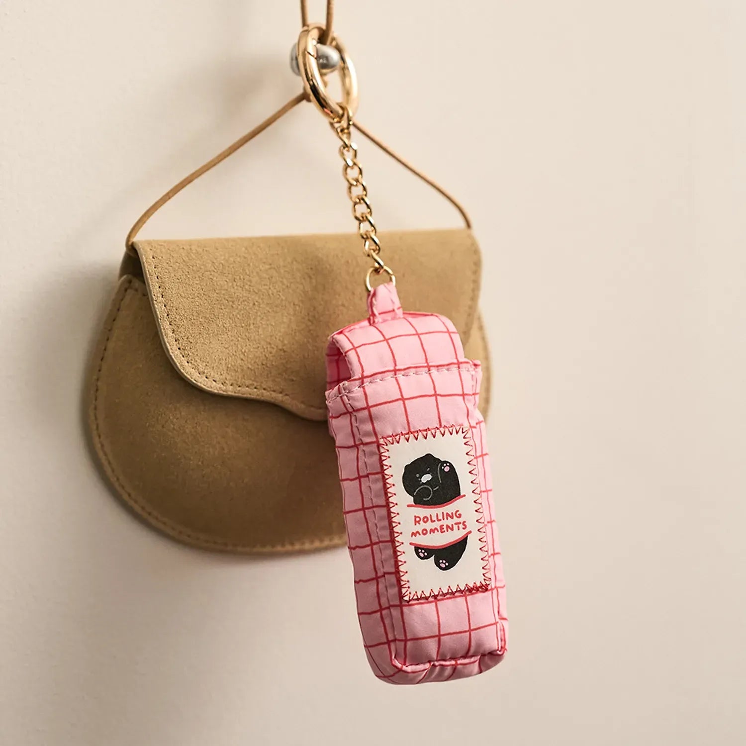 [KAKAO FRIENDS]Black Choonsik Lip Balm Case Keyring
