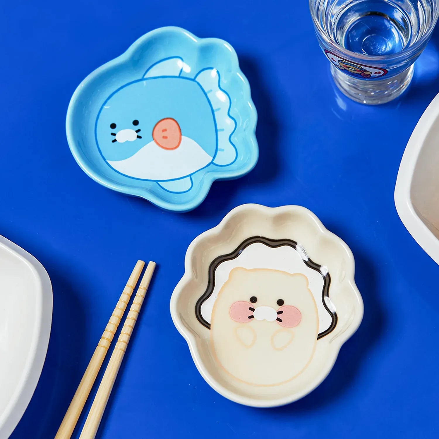 [KAKAO FRIENDS]Choonsik Seafood Sauce Bowl Set 2 Pieces Cute Character Dish