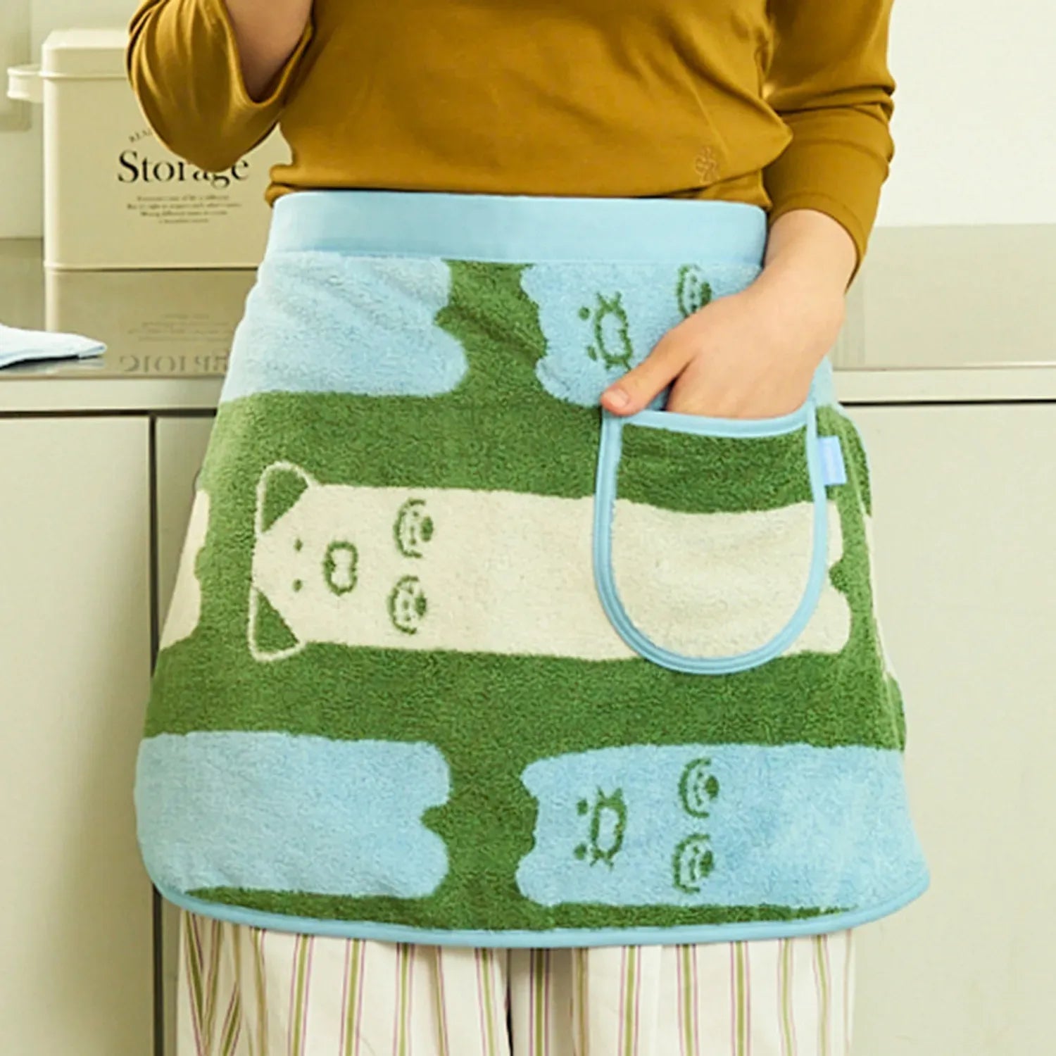 [KAKAO FRIENDS]FRIENDAY Terry Waist Apron Chunshik Kitchen Apron