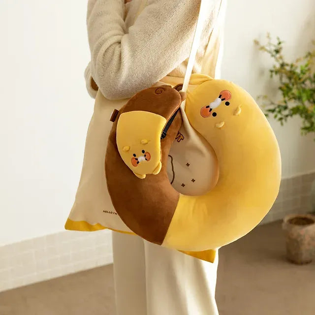 [KAKAO FRIENDS] Chunsik Travel 1+1 Set Neck Pillow + Sleep Mask