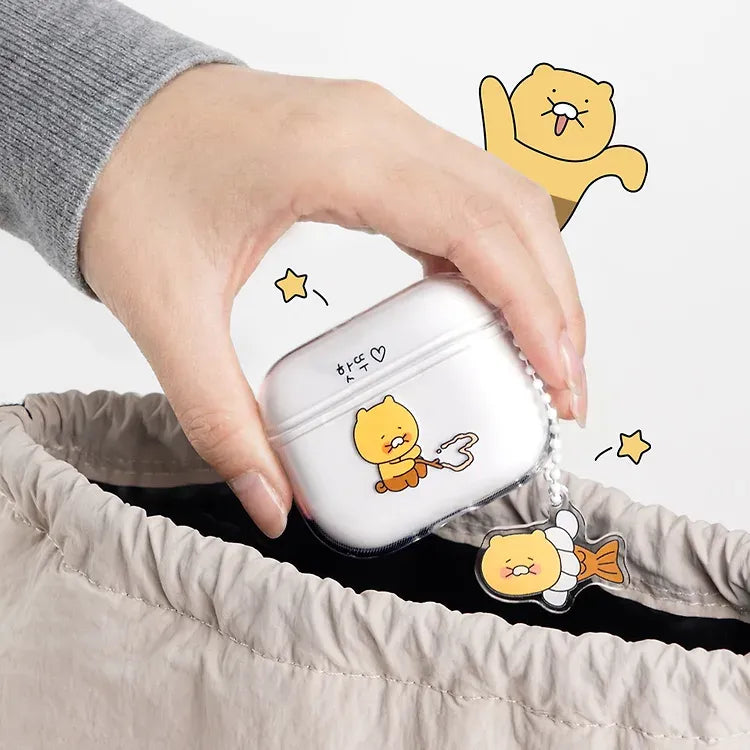 [KAKAO FRIENDS]Choonsik AirPods Pro Case Cute Protective Earbuds Cover Keychain