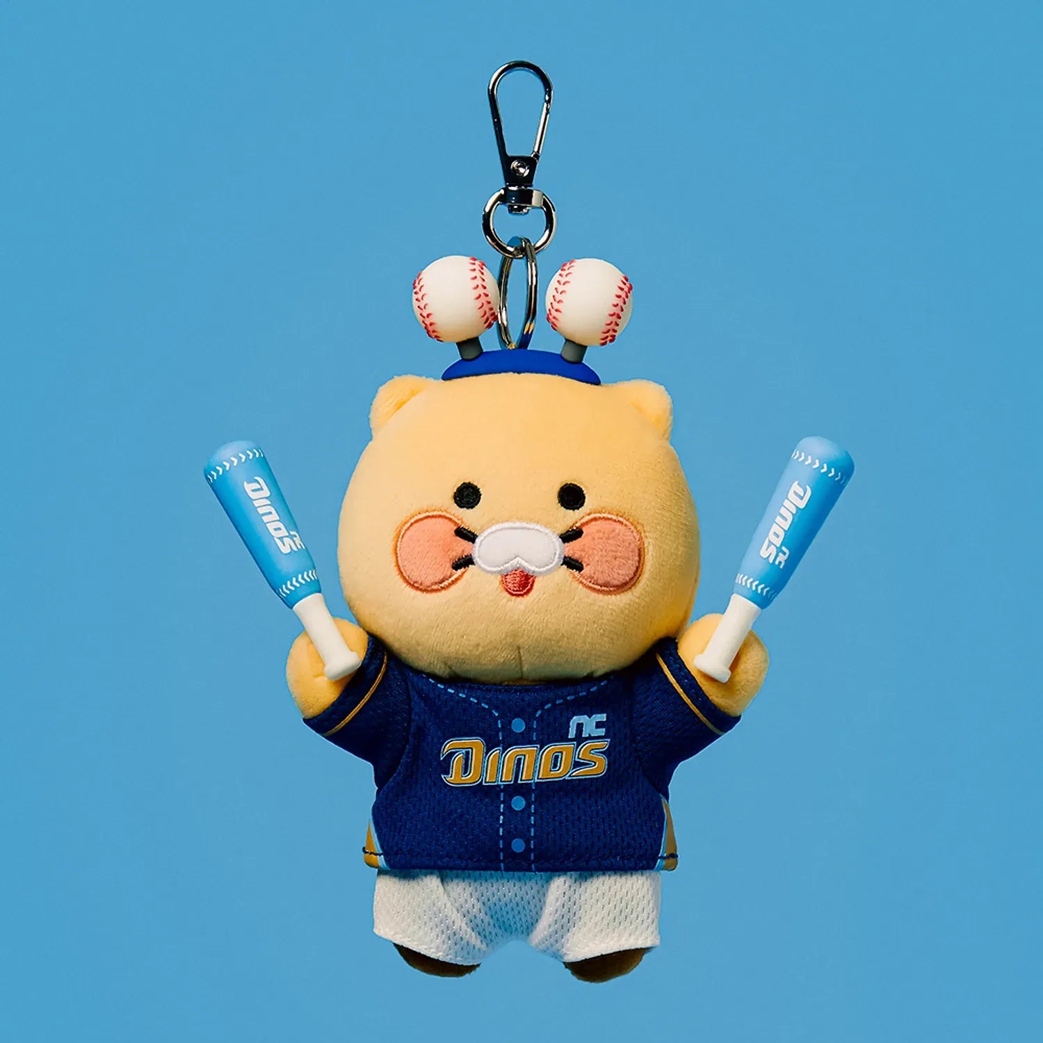 [KAKAO FRIENDS] KBO x Kakao Friends Chunshik Cheerleader Plush Keyring Collection