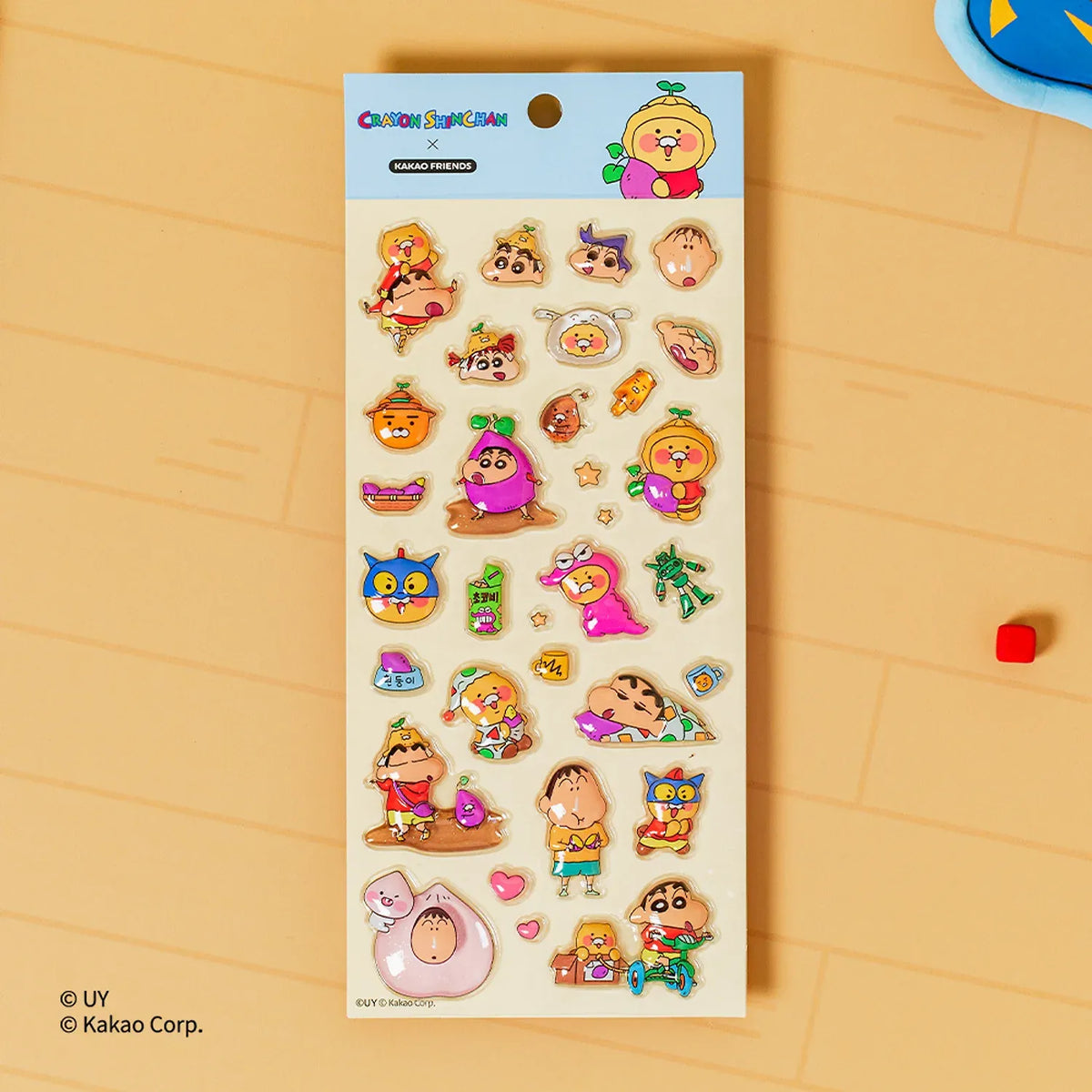 [KAKAO FRIENDS]Crayon Shin-chan x Kakao Friends 3D Puffy Sticker Sheet