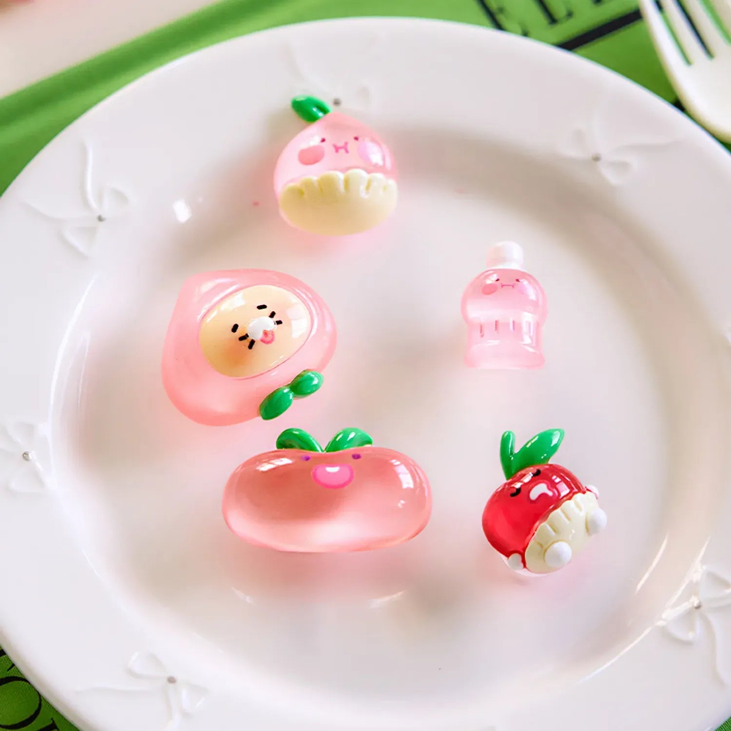 [KAKAO FRIENDS] Peach Hair Accessory Set Clips and Bands Apeach