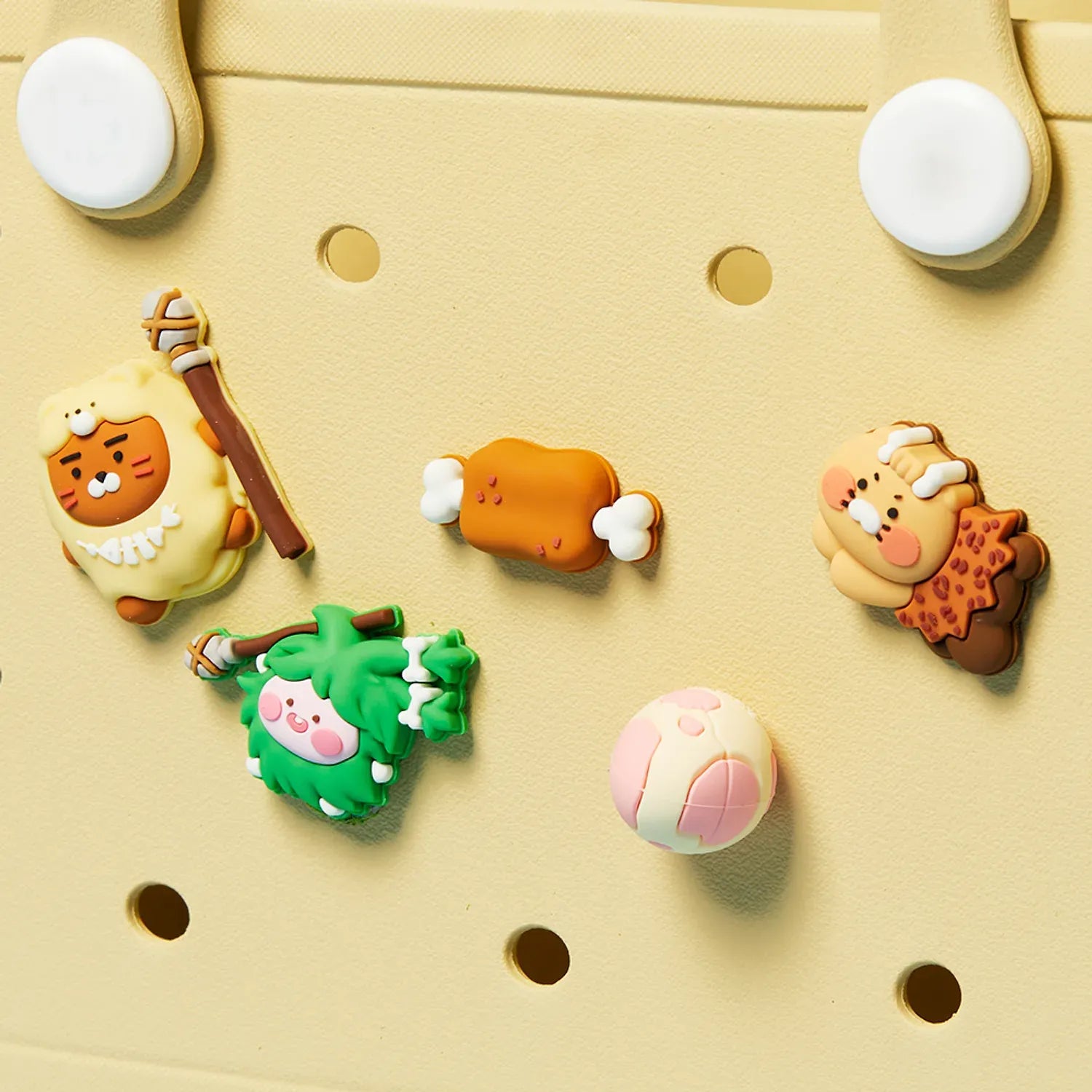 [KAKAO FRIENDS] Cave Age Silicone Charm Set Chunshik Ryan Apeach Jordy