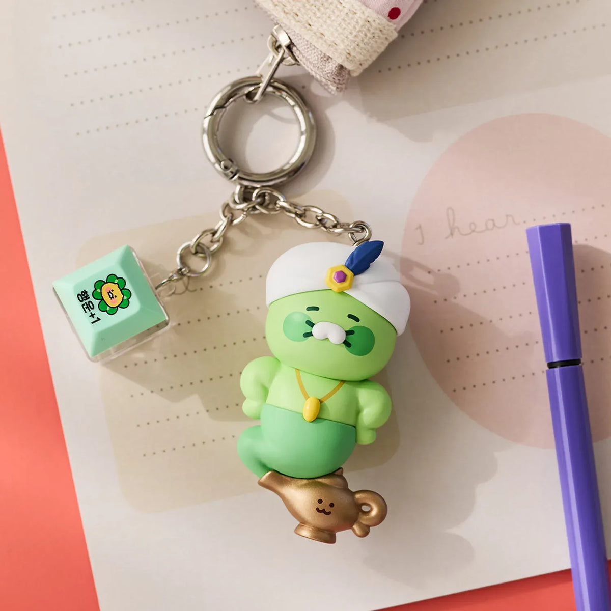 [KAKAO FRIENDS]Chunshik Magic Lamp LED Keycap Figure Keyring – 3 Types