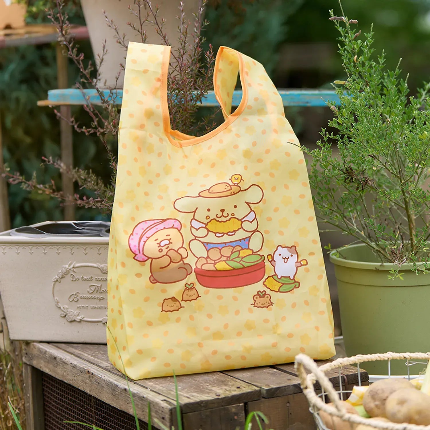 [KAKAO FRIENDS] Pompompurin x Kakao Friends Chunshik Eco Shopping Bag