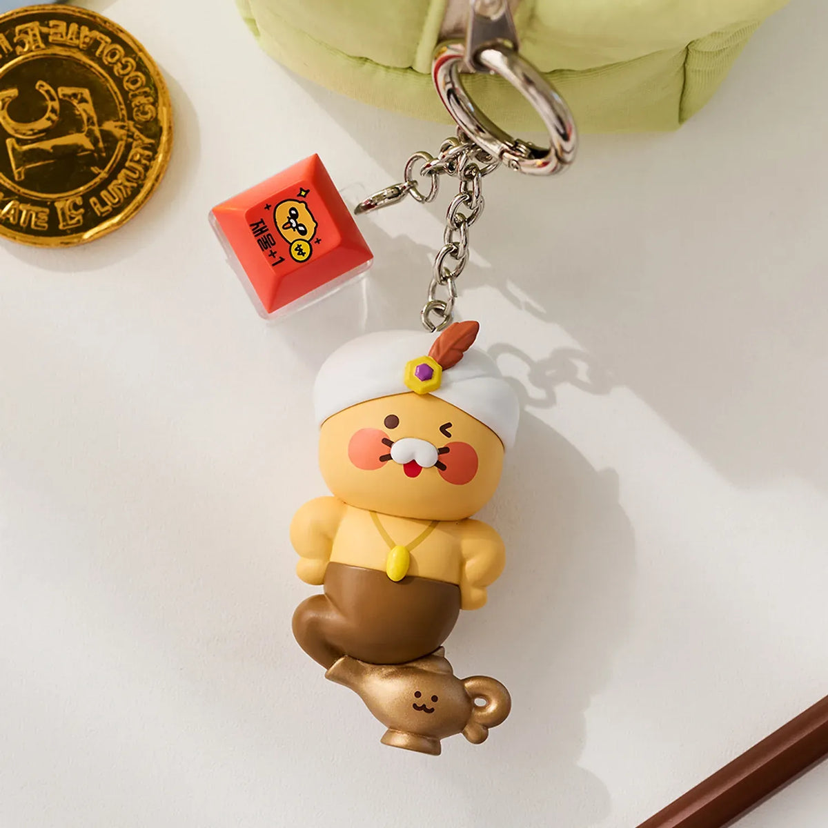 [KAKAO FRIENDS]Chunshik Magic Lamp LED Keycap Figure Keyring – 3 Types