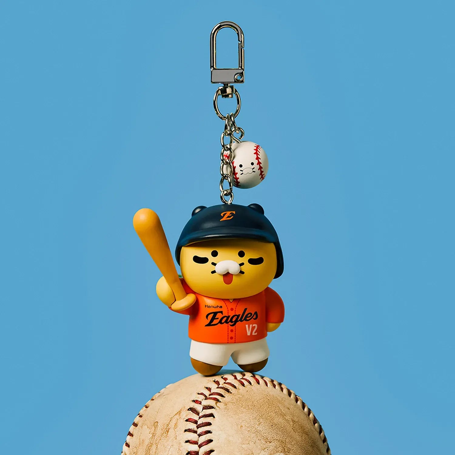 [KAKAO FRIENDS] KBO x Kakao Friends Chunshik Batter Figure Keyring Collection