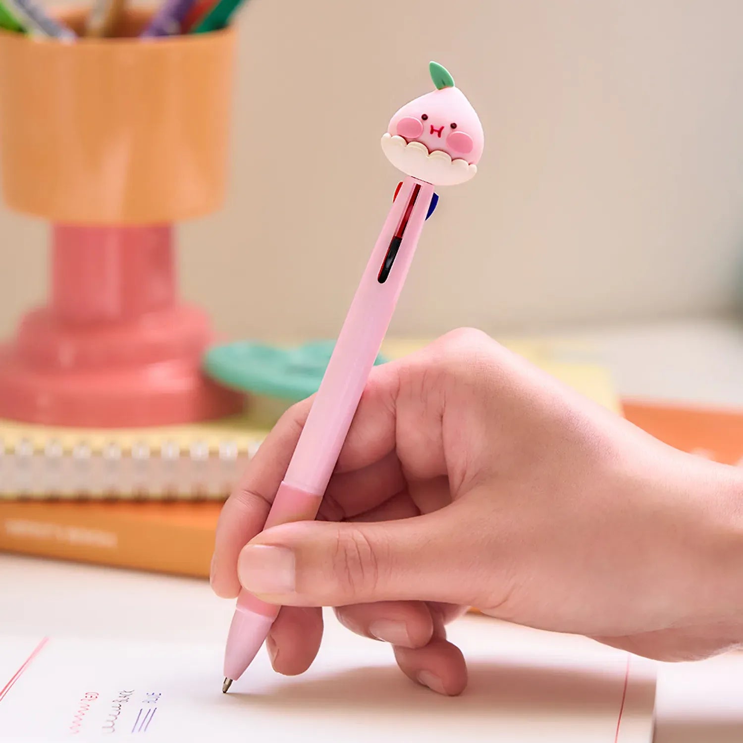 [KAKAO FRIENDS] Peach 3 Color Ballpoint Pen Apeach