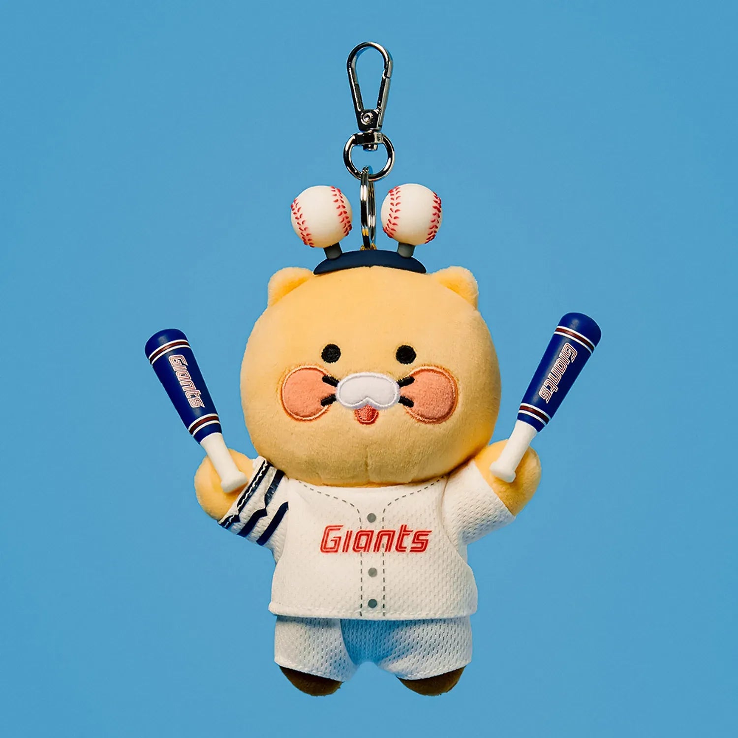 [KAKAO FRIENDS] KBO x Kakao Friends Chunshik Cheerleader Plush Keyring Collection