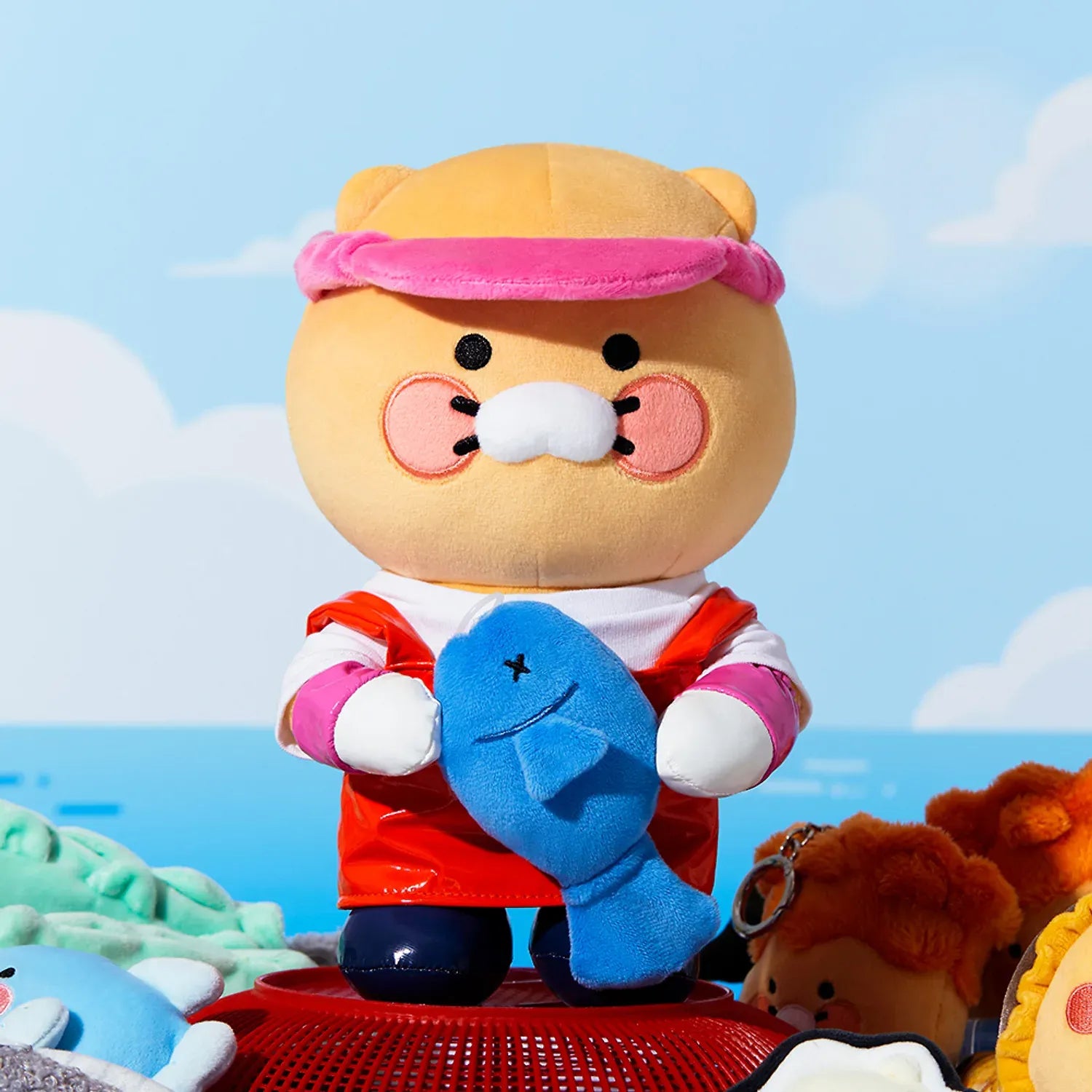 [KAKAO FRIENDS]Choonsik Seafood Shop Owner Plush Doll Medium Size Character Plush