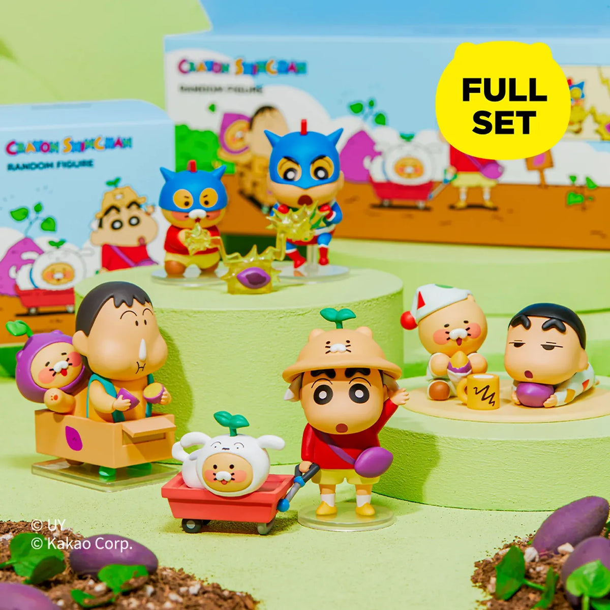 [KAKAO FRIENDS]Crayon Shin-chan x Kakao Friends Random Figure Full Set