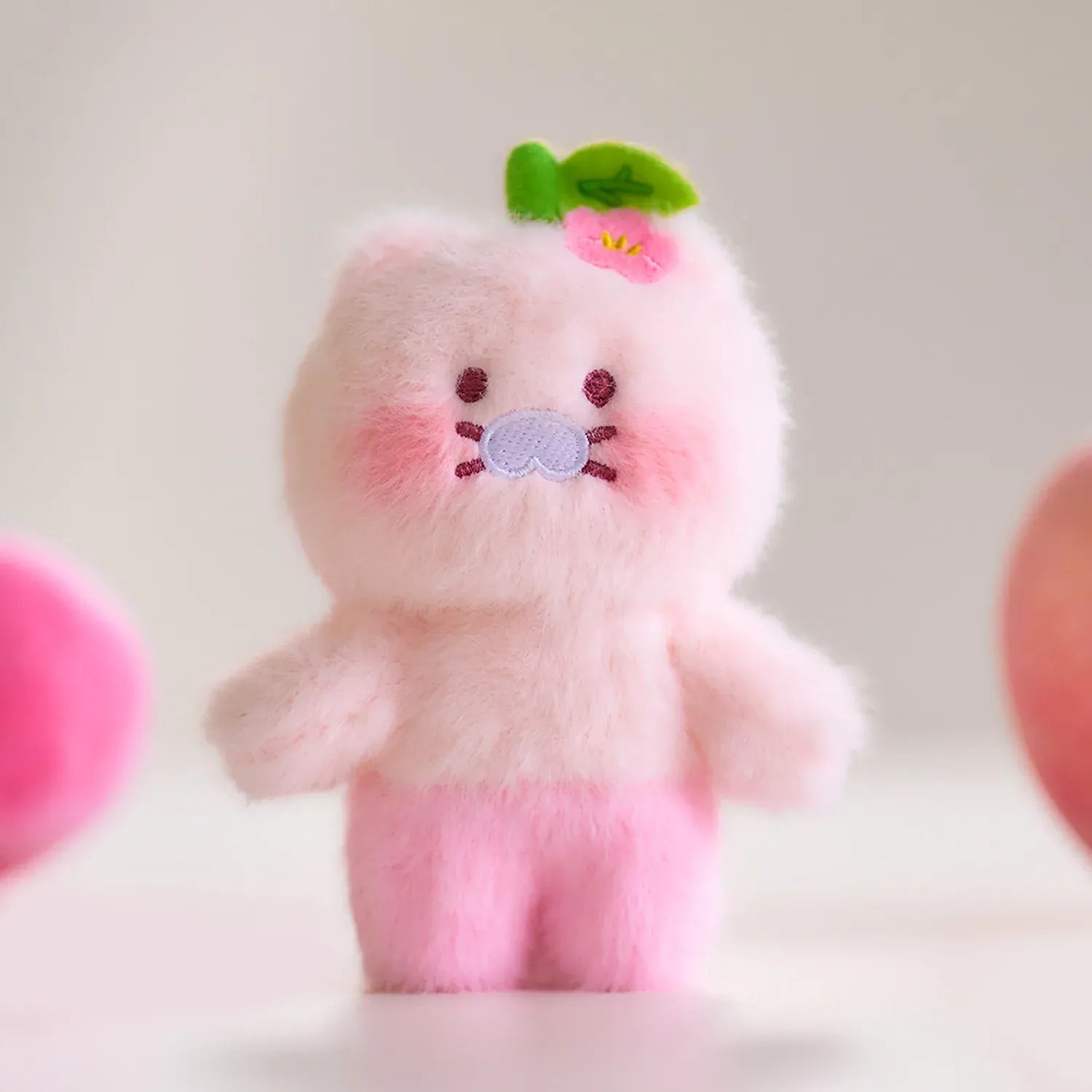 [KAKAO FRIENDS] Peach Plush Keyring Set Apeach and Chunshik
