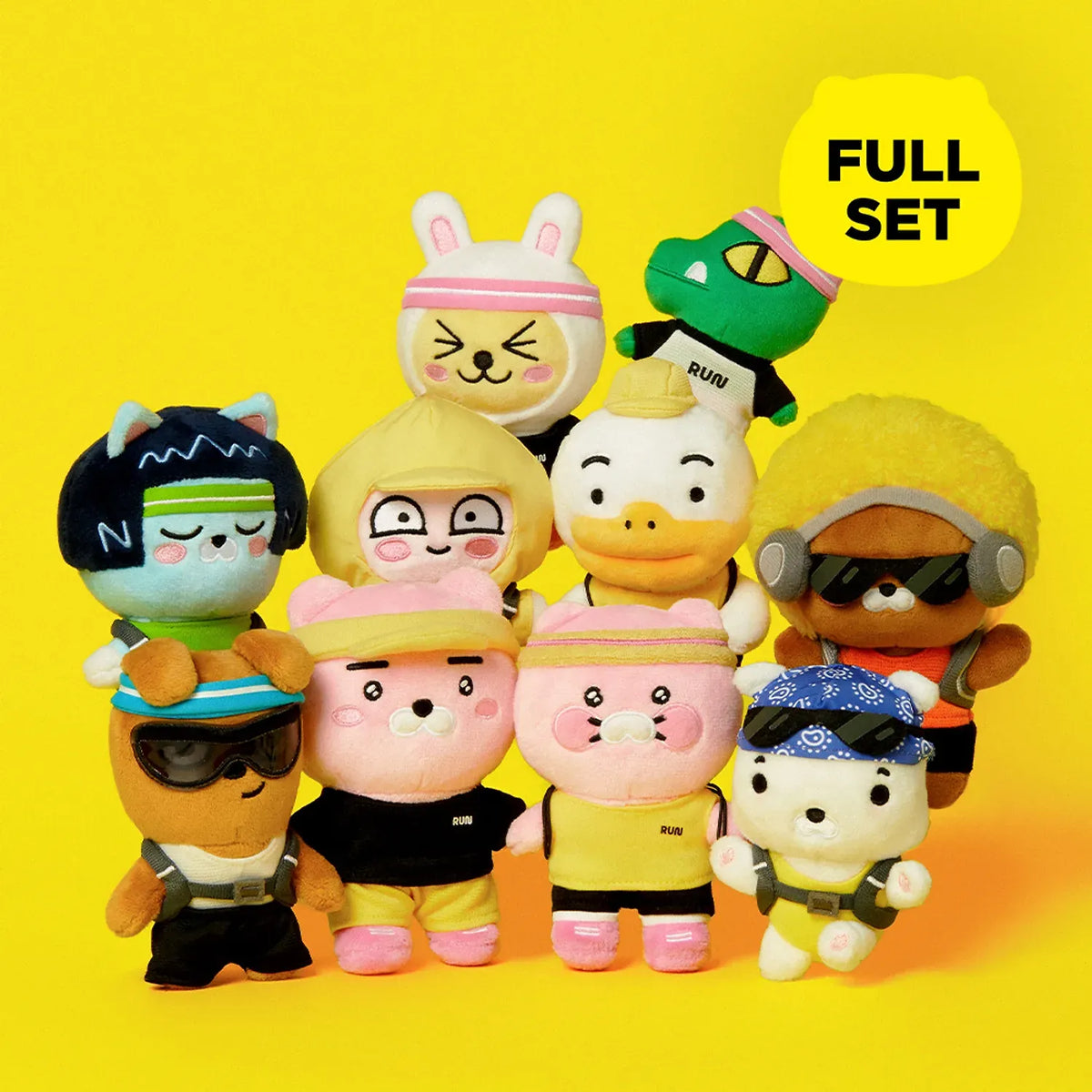 [KAKAO FRIENDS]Runner Plush Keyring Full Set – 10 Characters