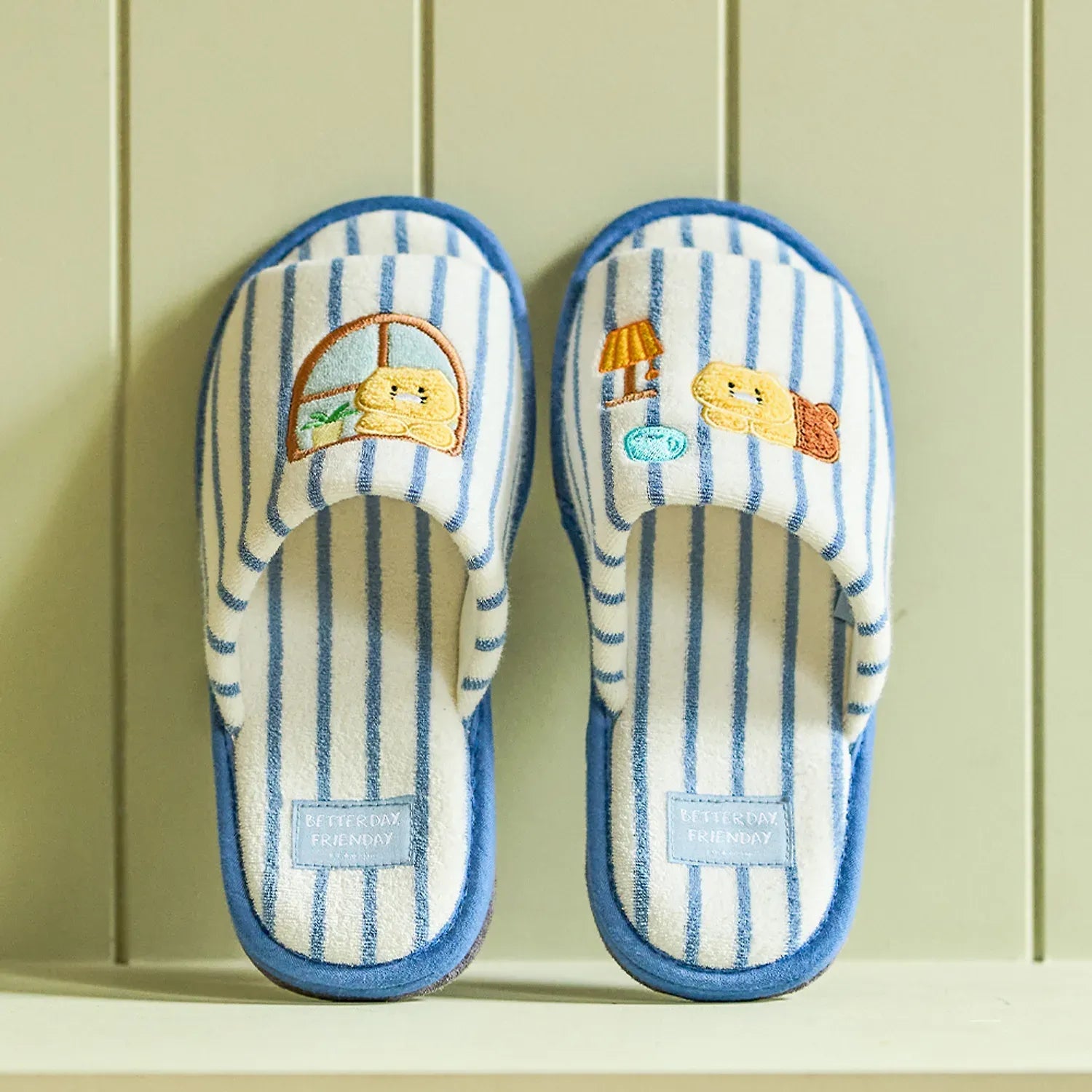 [KAKAO FRIENDS]FRIENDAY Terry Slippers Indoor Home Slippers Chunshik