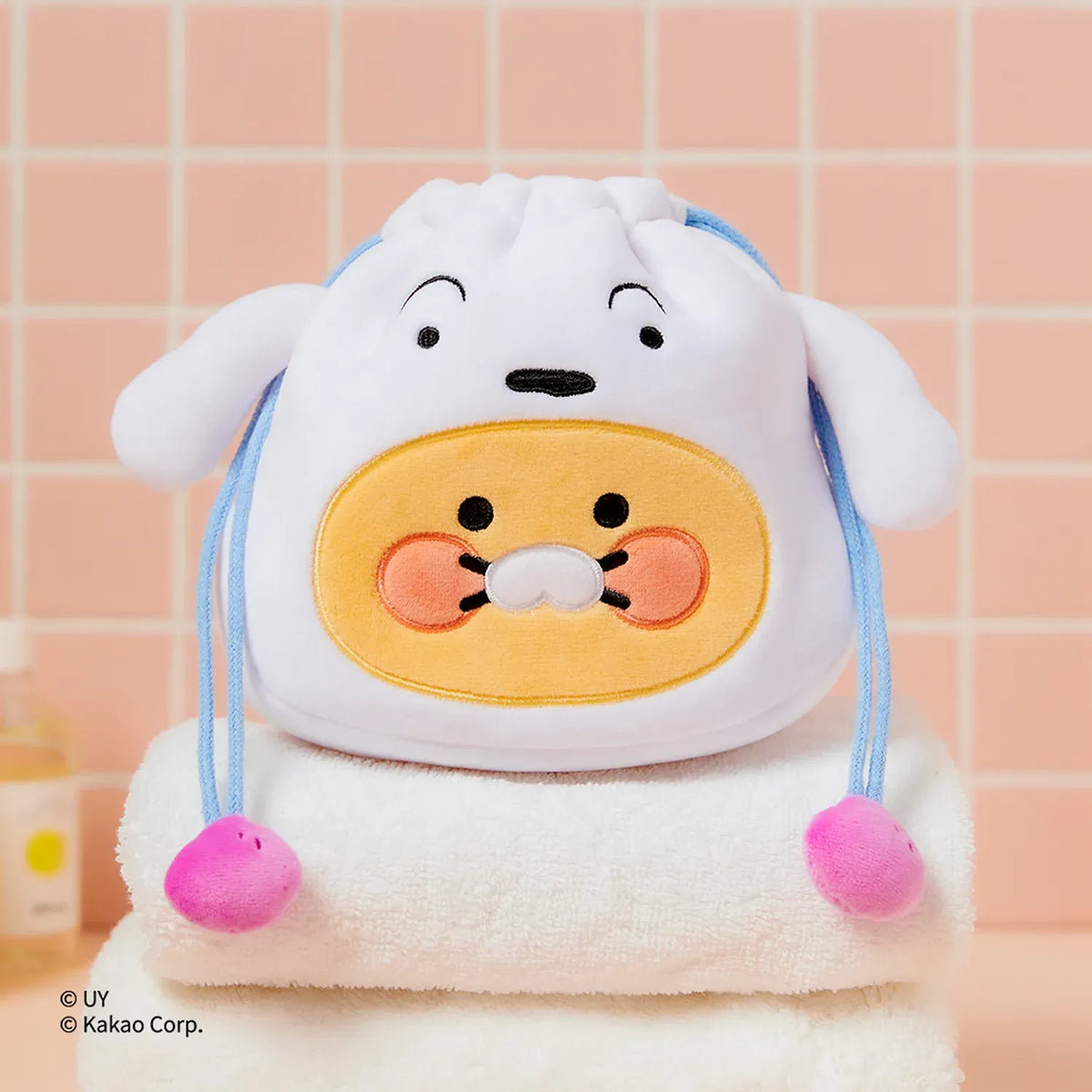 [KAKAO FRIENDS]Crayon Shin-chan x Kakao Friends Chunshik Shiro Face Pouch
