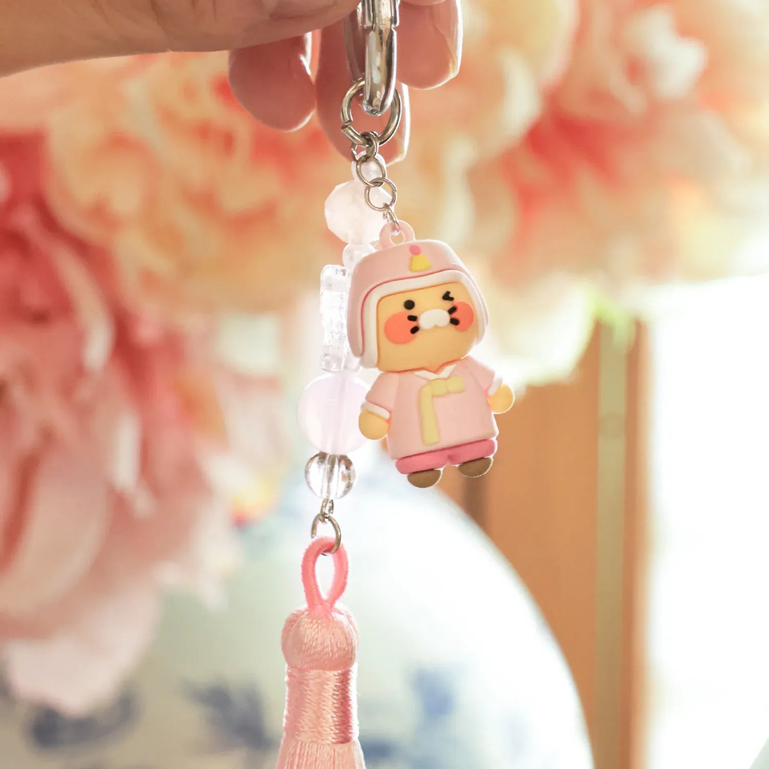 [KAKAO FRIENDS]Choonsik Figure Tassel Strap Keychain Korean Traditional Hanbok Keyring