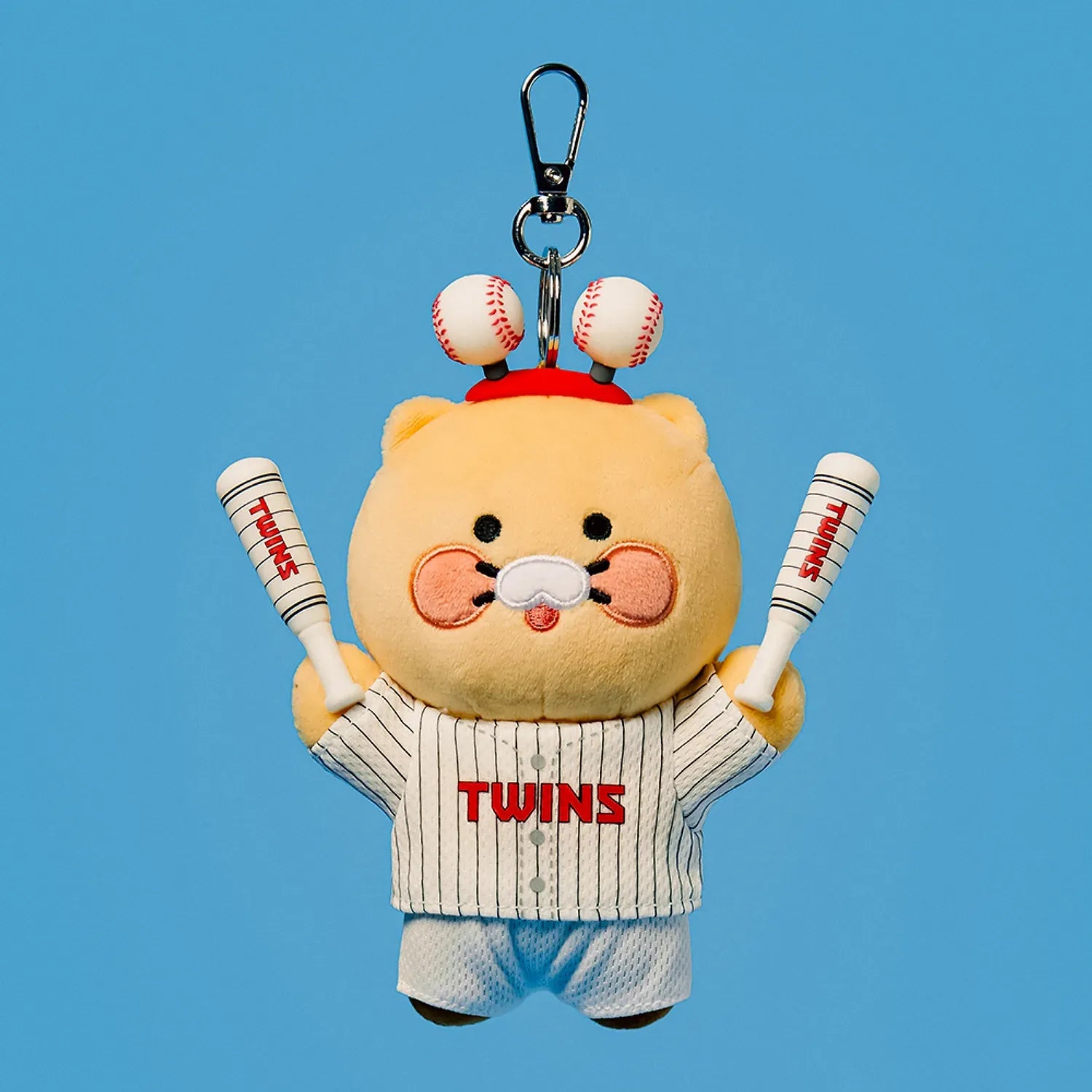 [KAKAO FRIENDS] KBO x Kakao Friends Chunshik Cheerleader Plush Keyring Collection