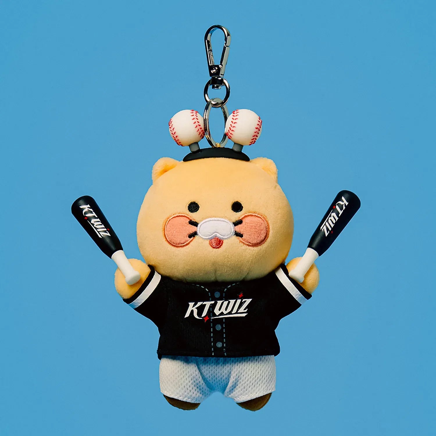 [KAKAO FRIENDS] KBO x Kakao Friends Chunshik Cheerleader Plush Keyring Collection