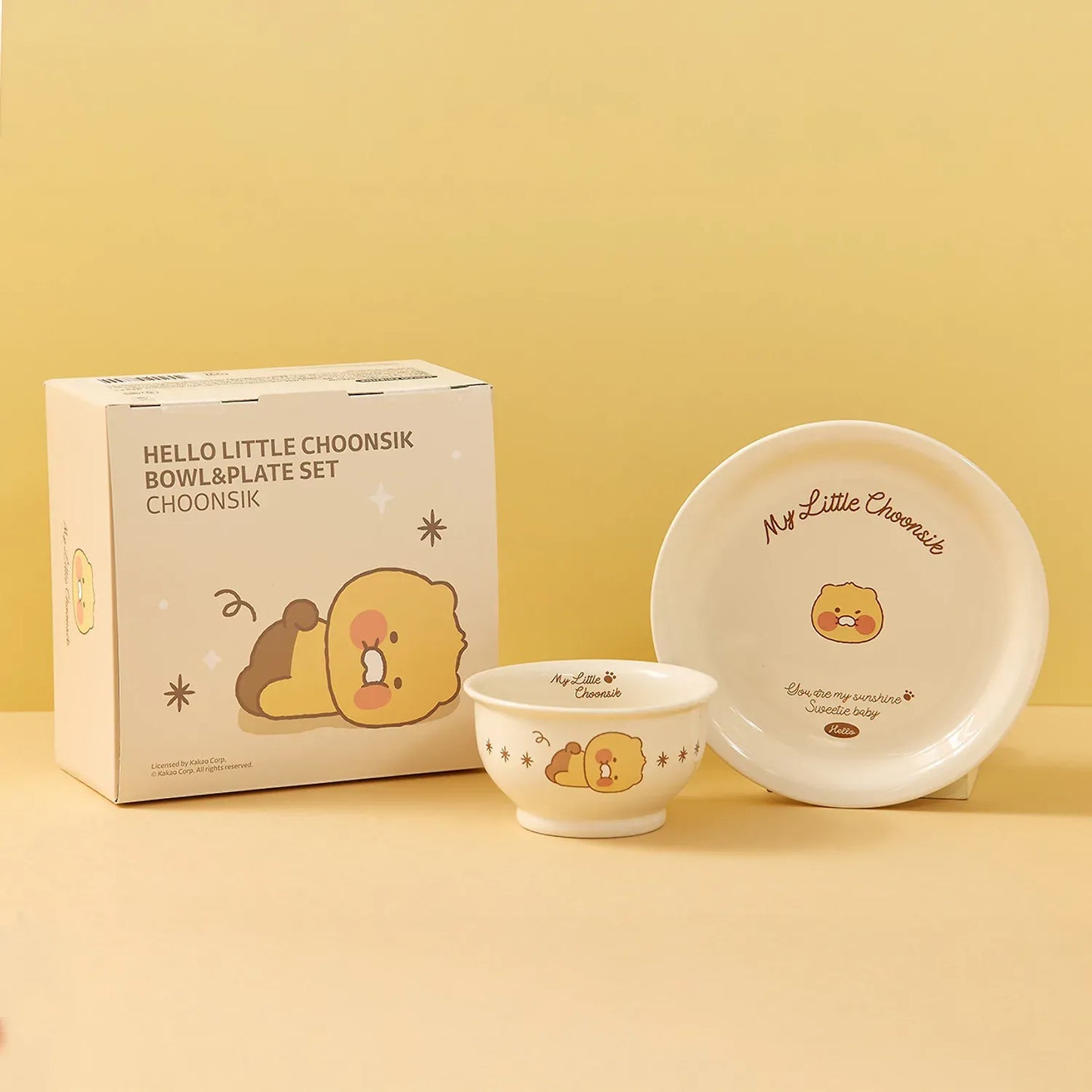 [KAKAO FRIENDS]Hello Little Chunsik Bowl and Plate Set