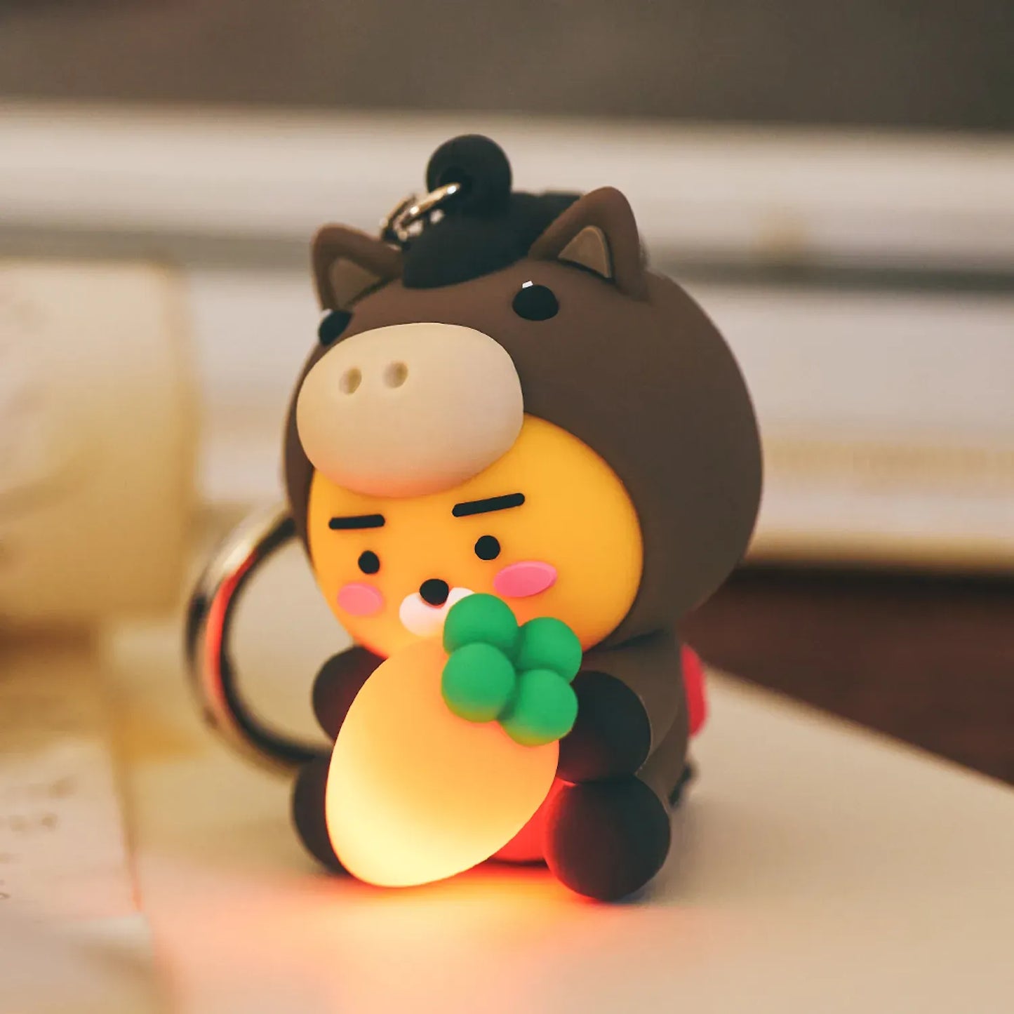 [KAKAO FRIENDS]Chunsik and  Ryan Lucky Pony Day LED Figure Keyring