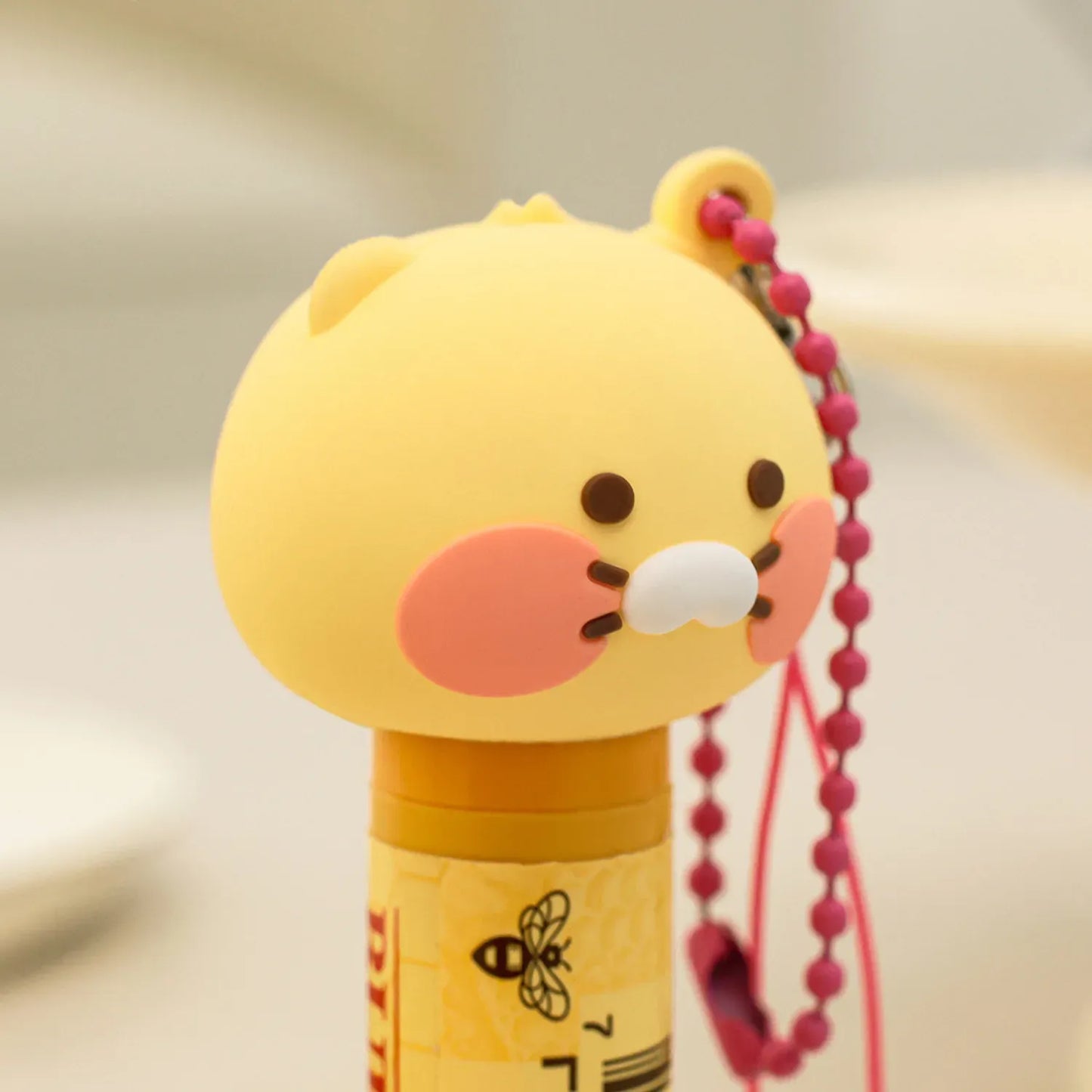 [KAKAO FRIENDS]Lip Balm Cap Keyring Chunsik,Ryan,Apeach